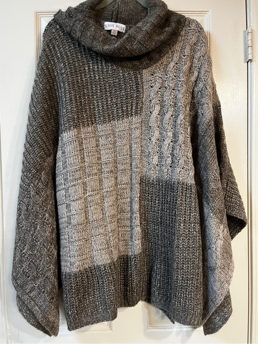 Knox Rose cowl neck poncho style sweater
